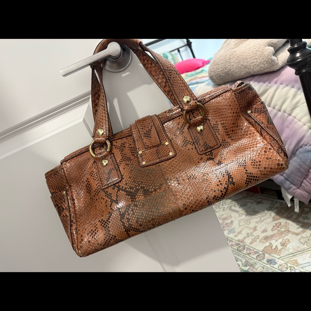 Coach 65th Edition Mandy Python Bag - Picture 5 of 6
